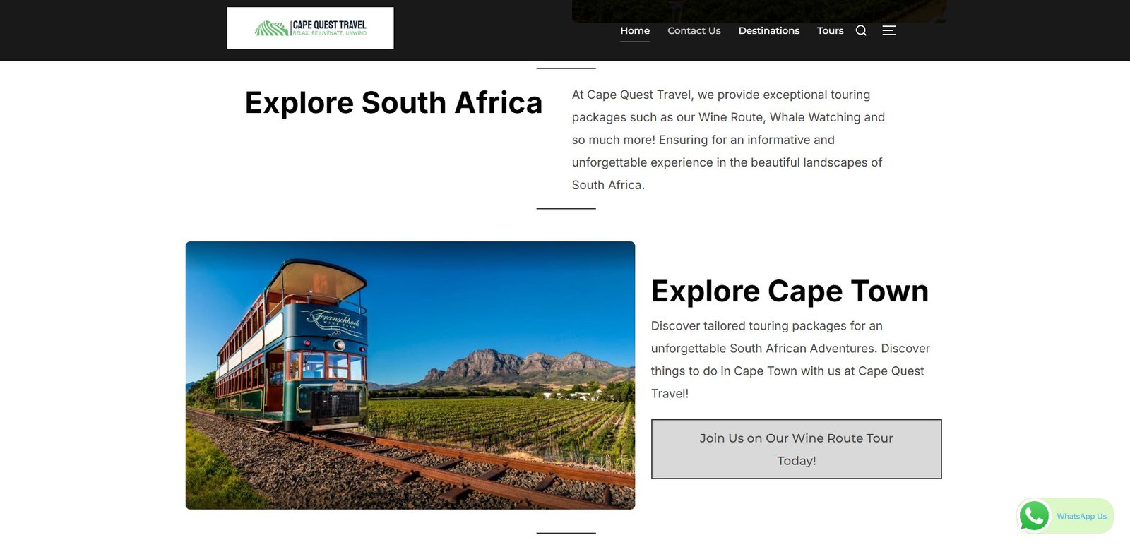 South African web development and web hosting website